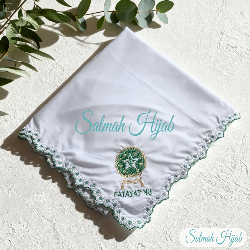 Promo Hijab Fatayat Bordir Premium Terbaru - Hijab Fatayat Bordir Motif Bunga Premium Terbaru