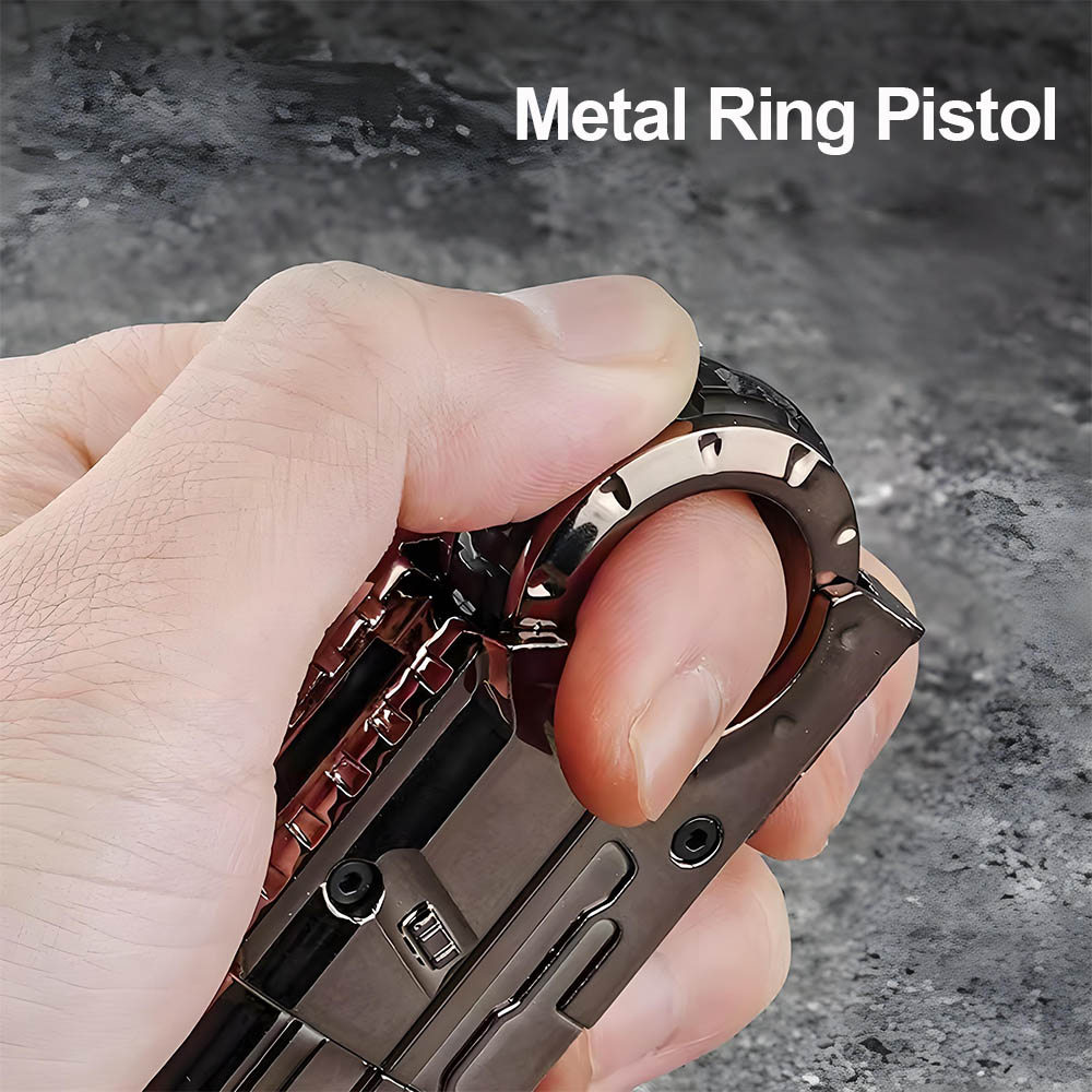 Fidget Toy Gun Toys EDC Ring Metal Toy For Adults Desktop Decorations Christmas Gift Dropship
