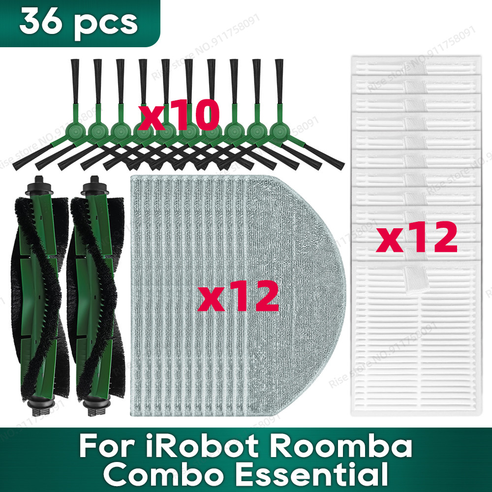 Compatible for iRobot Roomba Combo Essential, (Roomba Vac Essential), Roomba 105 Combo, Roomba 104 C