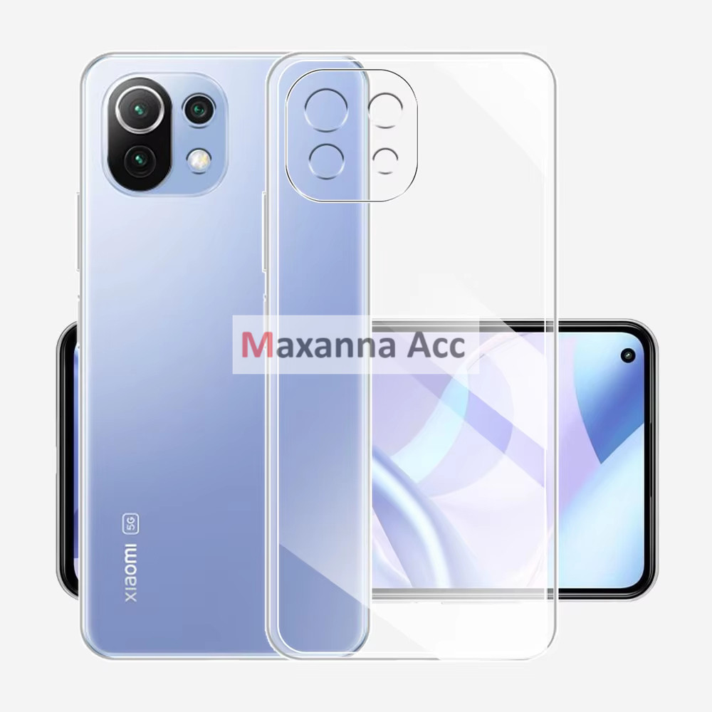 [MAXANNA] [ CASE BENING XIAOMI MI 11 LITE ] PREMIUM CLEAR CASE TRANSPARAN TPU 2.00 MM SOFT CASE BENI