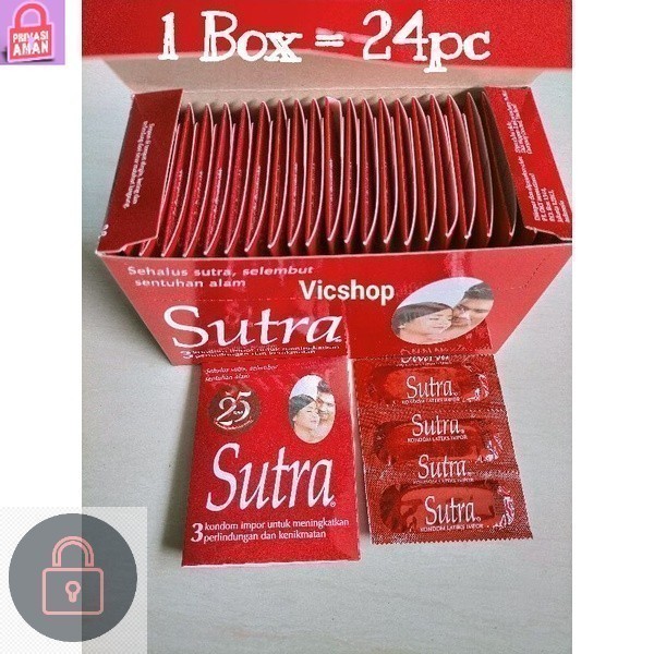 asyifarma Kondom Sutra Merah Gerigi OK Plus 1box isi 24pc DS 100% privasi