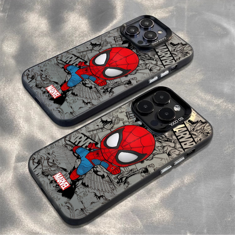 Cuci Gudang Cyk0091 Spider-Man Case Iphone Seri Kompatibel Untuk Case Hp Iphone 11 12 13 14 15 Pro