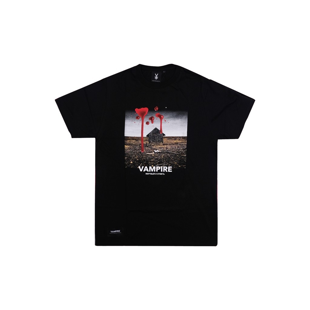 Kaos Distro Pria Metal Hitam Home Vampire Kingdom