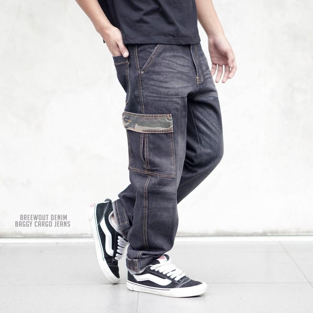 Best Seller Baggy Cargo Jeans Pria Celana Jeans Panjang Pria Buggy Cargo Jeans Cargo Buggy Celana Pa