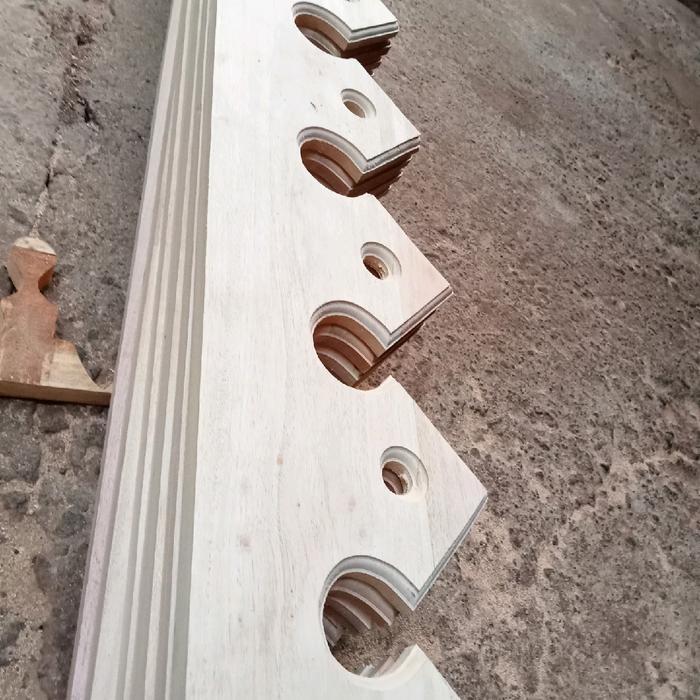 lisplang motif betawi bahan mahoni LS33