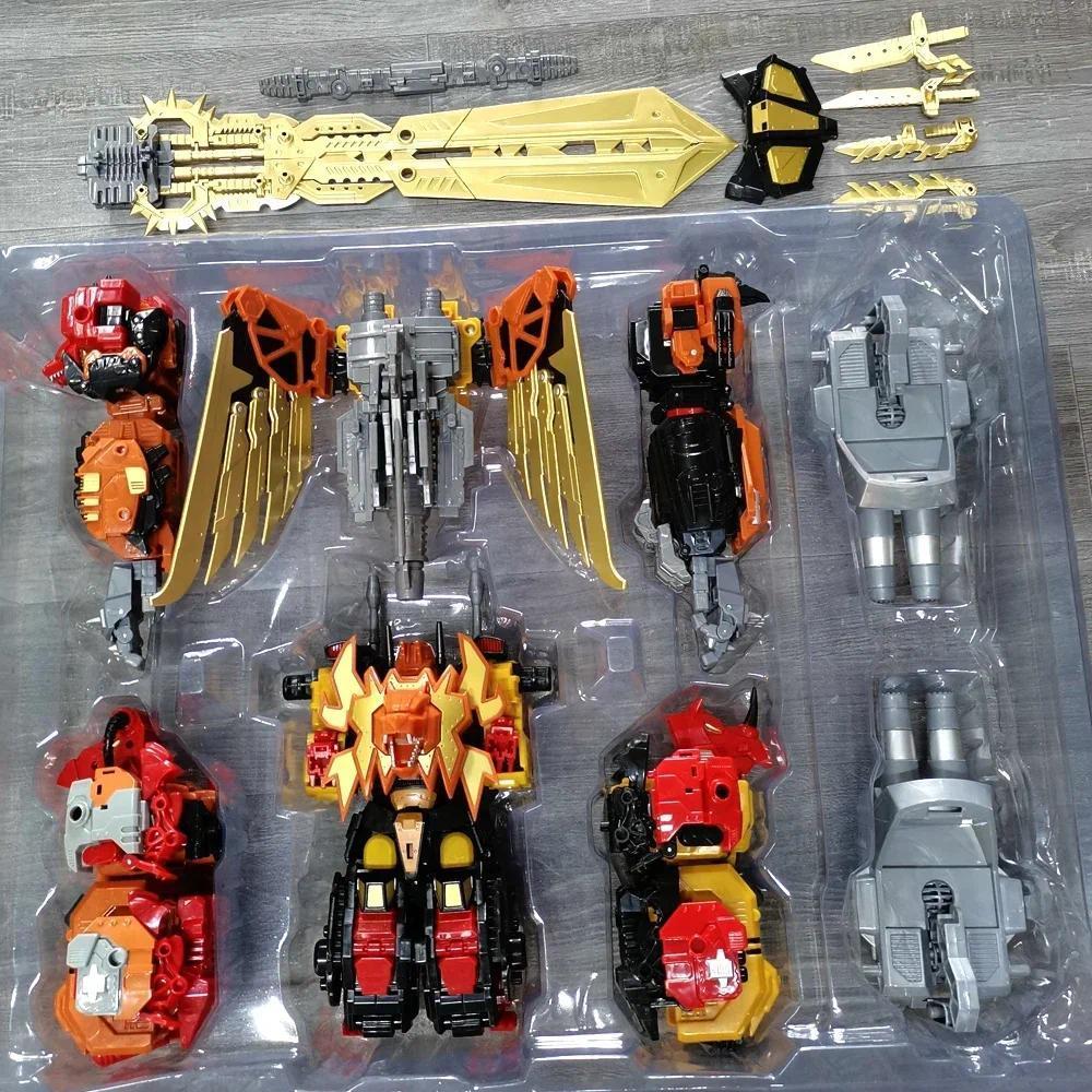 JINBAO Bruticus Predaking Transformation Toys 5IN1 Car Combine Robot Onslaught Swindle Oversize Defo