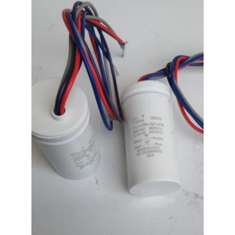 Kapasitor mesin cuci sharp 2 tabung 11+3 merk BICAI / SOFO ORIGINAL