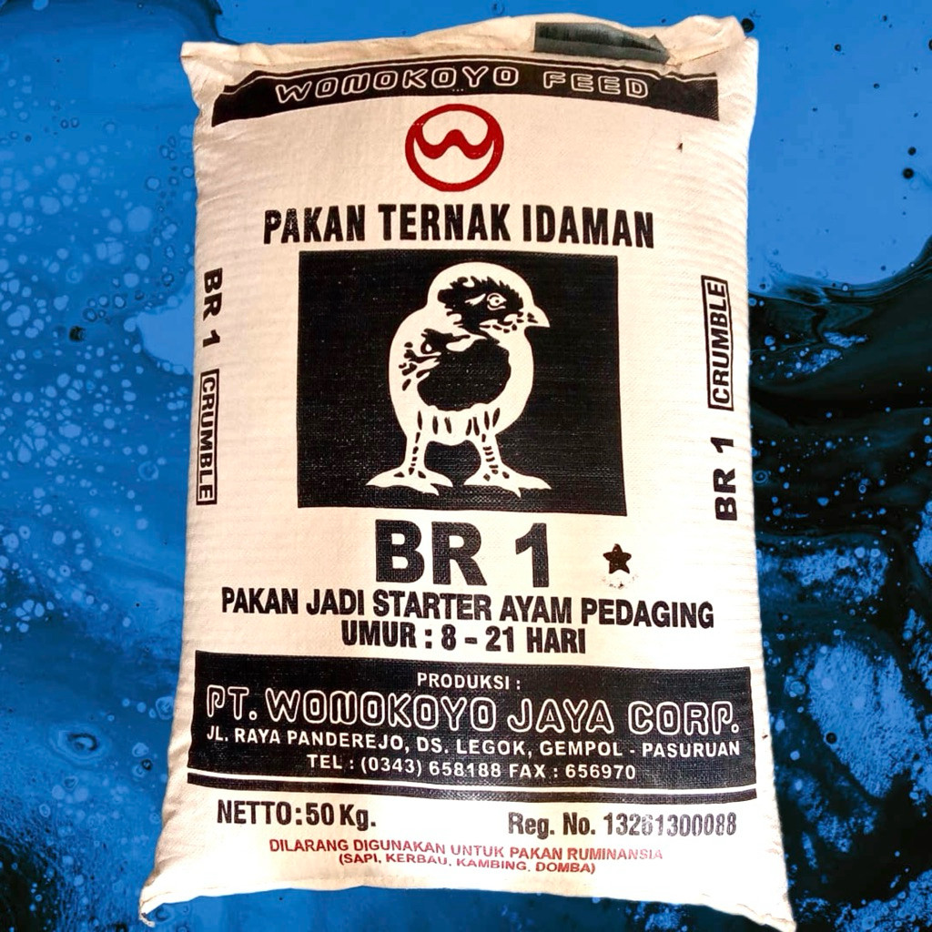TergacorPakan Ayam Broiler Potong BR1* Wonokoyo Kemasan Sak 50 KgTerbaik