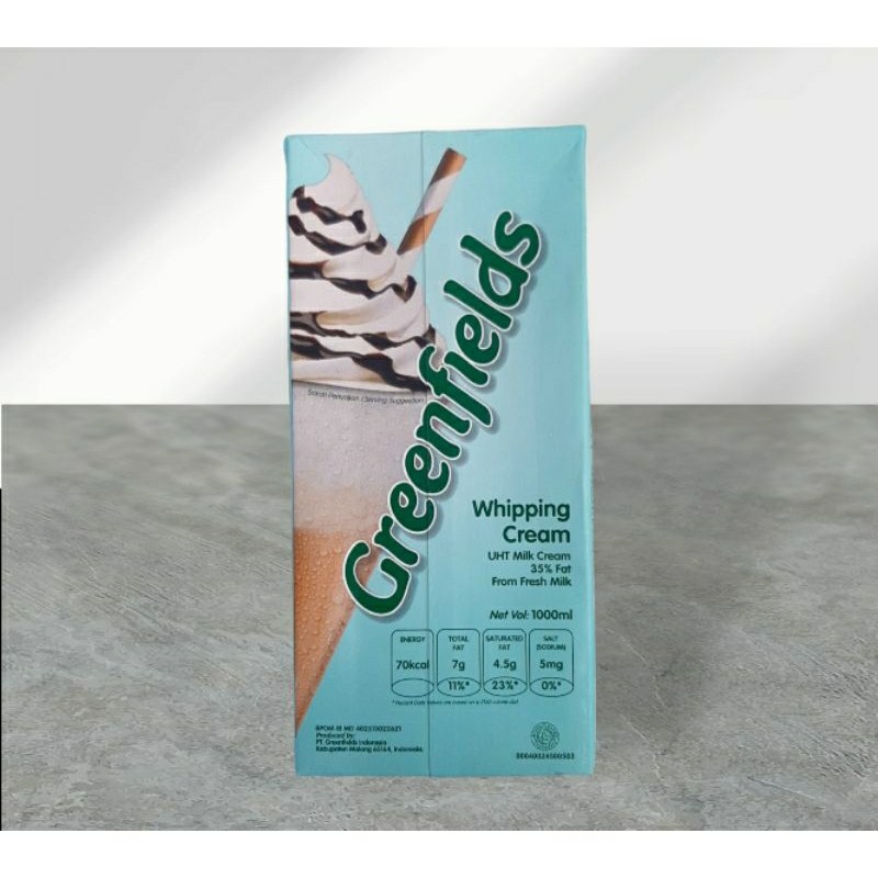 Greenfield Whipping Cream 1Ltr Non-Returnable