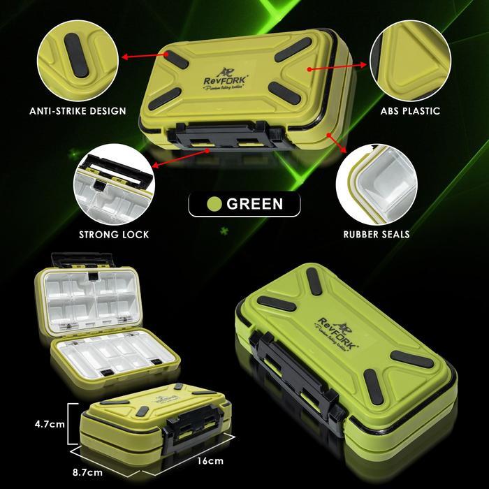 Tackle Box RevFork XD-01 | Waterproof Tackle Box - Green