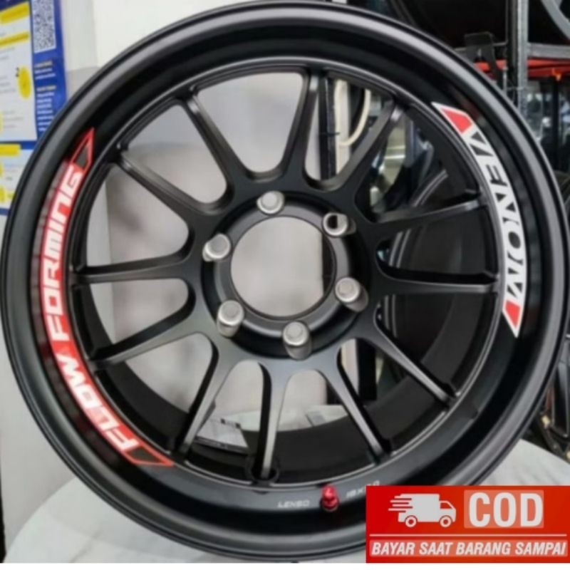 Stiker Velg Lenso Venom 5 Anti Bubble R17/R18