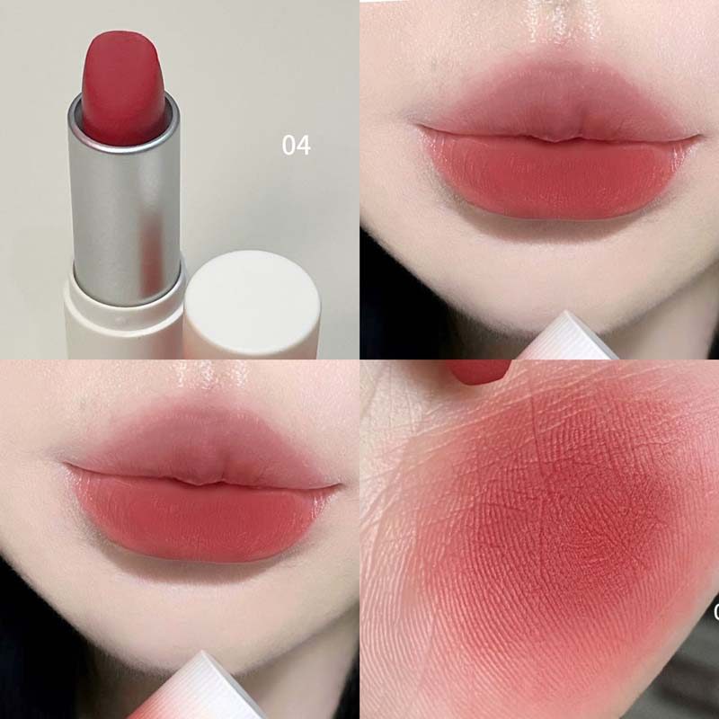 Lipstik HERORANGE, Benang Beludru, Kabut, Lipstik Matte, Warna Beludru Wajah, Riasan, Warna Pemutih,