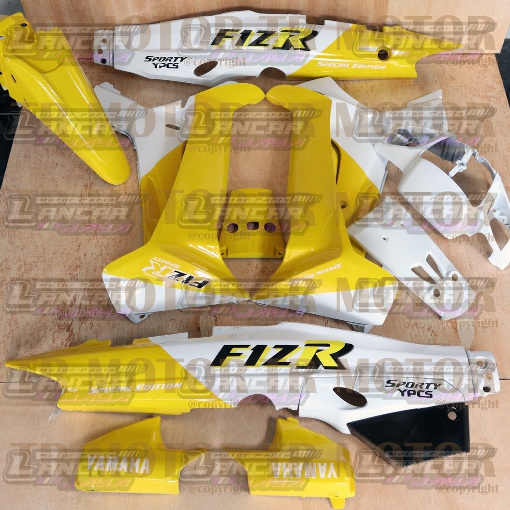 Cover Body Fizr Full Set Malboro Kuning Full Set Halus Kasar Cover Bodi Yamaha Fiz r F1zr