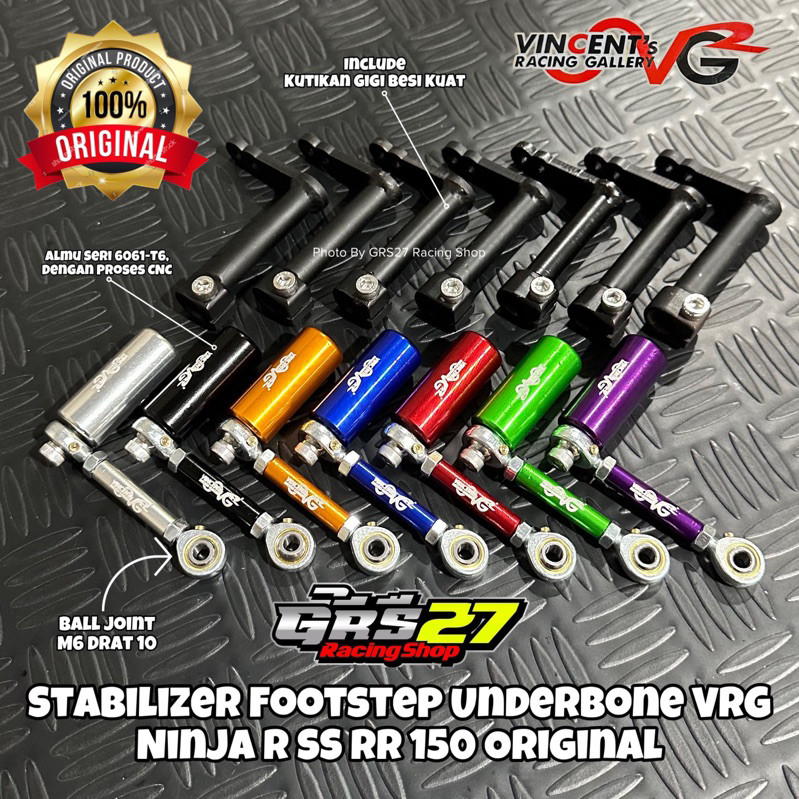 (pudel01) STABILIZER STABILISER STEP FOOTSTEP UNDERBONE UB VRG RACING NINJA R SS RR NEW OLD ZX CBU 1