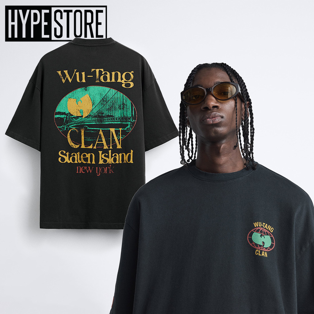 Kaos Pria ZAARA WuTang Clan Oversize T-shirt