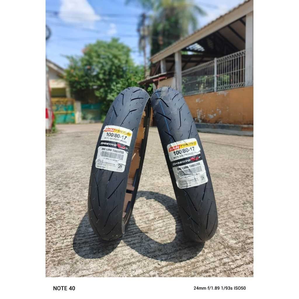 Ban Motor Ring 17 Aspira Sportivo RS01 100/80 Tubeless Soft Compound