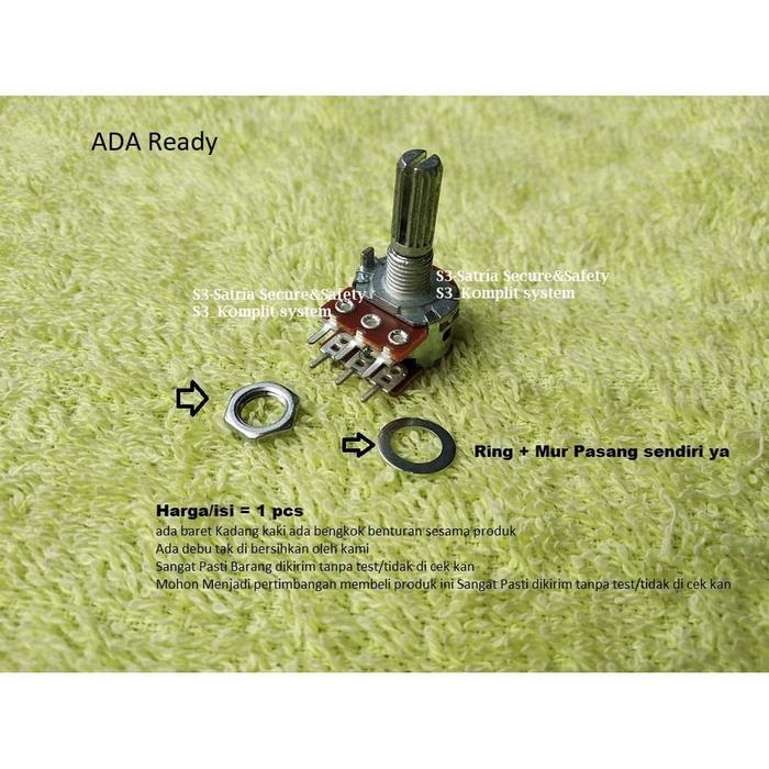 B10K 10k Stereo Potensiometer 10K b10k 10 K Kilo stereo Potensio meter VR B10K Tune volume Komponen 