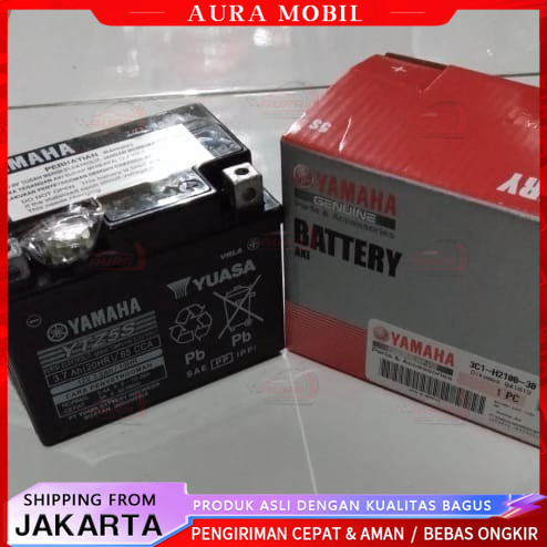 Aki Kering Yamaha 3C1 Karisma Supra X125 Spin Beat Vario Revo Absolute Vixion YTZ5S YTZ-5S Yuasa -Au