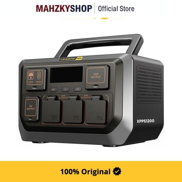 KRISBOW POWER STATION BATERAI PORTABLE 1200 WATT XPPS1200 - HITAM