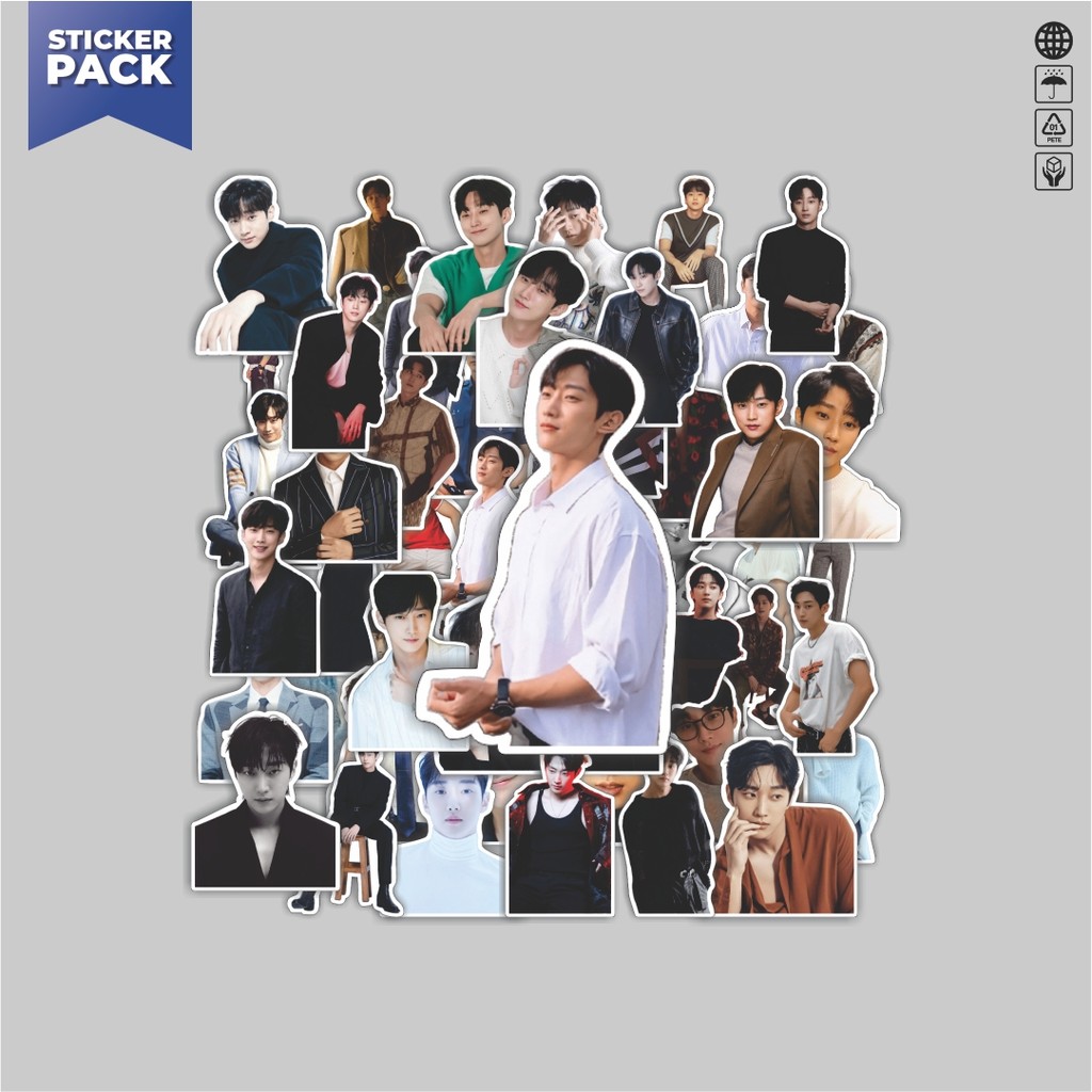 [100PCS]Stiker Pack Stiker Jung Jinyoung Aesthetic Vinyl Anti Air Dekorasi Sticker Laptop Buku Journ