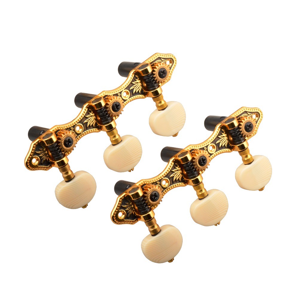 KD Classical Guitar Tuning Peg Flamenco Machine Heads Gold Plated Guitar Peg Tuner Professional Guit