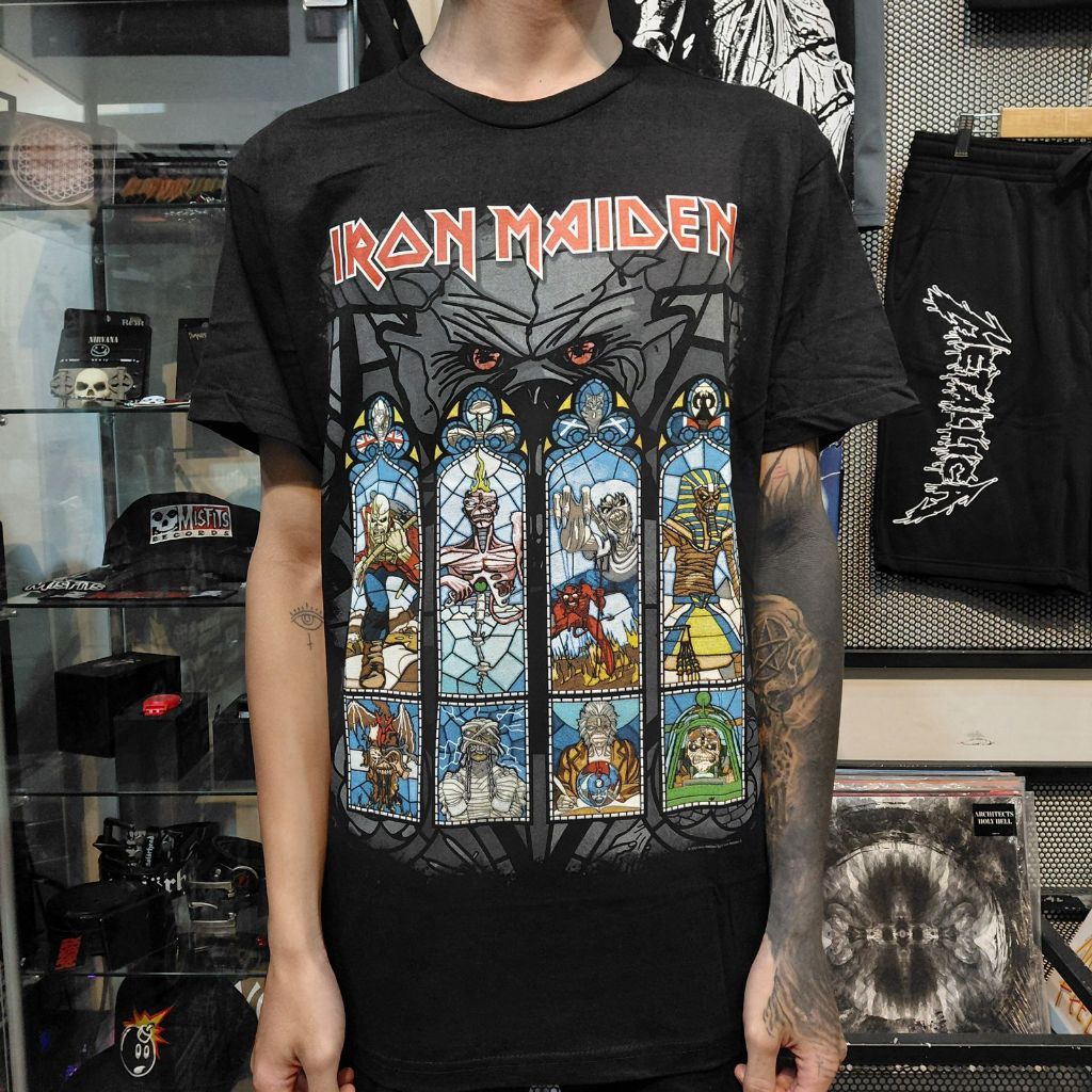 ORI T Shirt Band Official IRON MAIDEN - LEGACY OF THE BEAST STAINED Original