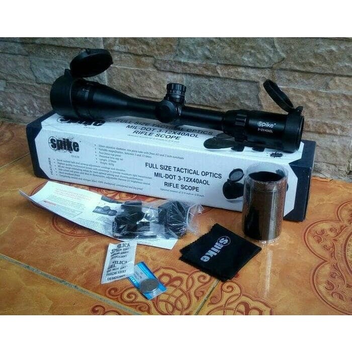 Bintang Ofc TELESKOP / TEROPONG SPIKE 3-12x40 AOL RGB