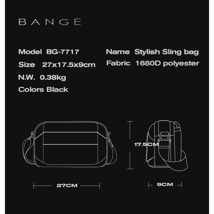 Bange BG7717 Tas Selempang Bange Sling Bag Shoulder Chest Bag Pria