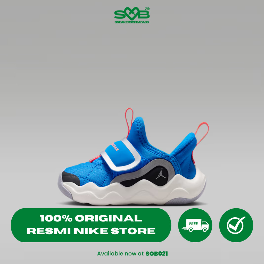 Sepatu Sneakers Nike Jordan 23/7.2 EasyOn Baby & Toddler Shoes Photo Blue/Off-Noir/Sail/Metallic Sil