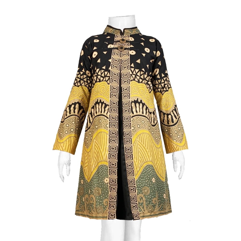 Nafiko Fashion Batik Tunic Jumbo LD 120 130 140 150 Bahan Katun Kombinasi Toyobo