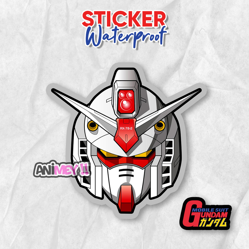 Stiker Gundam / Stiker Anime Waterproof