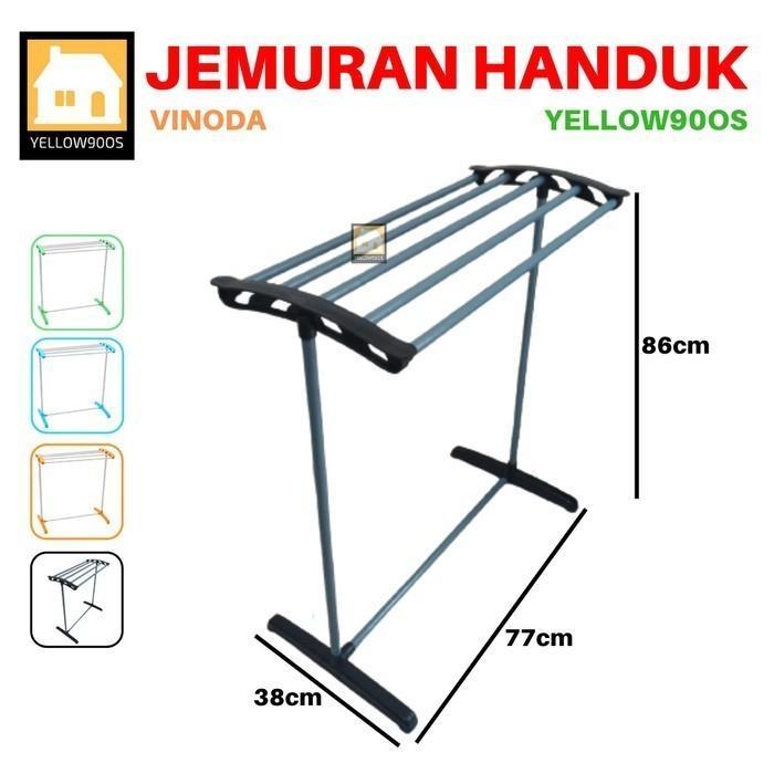 Jemuran handuk / gantungan handuk - Vinoda hitam