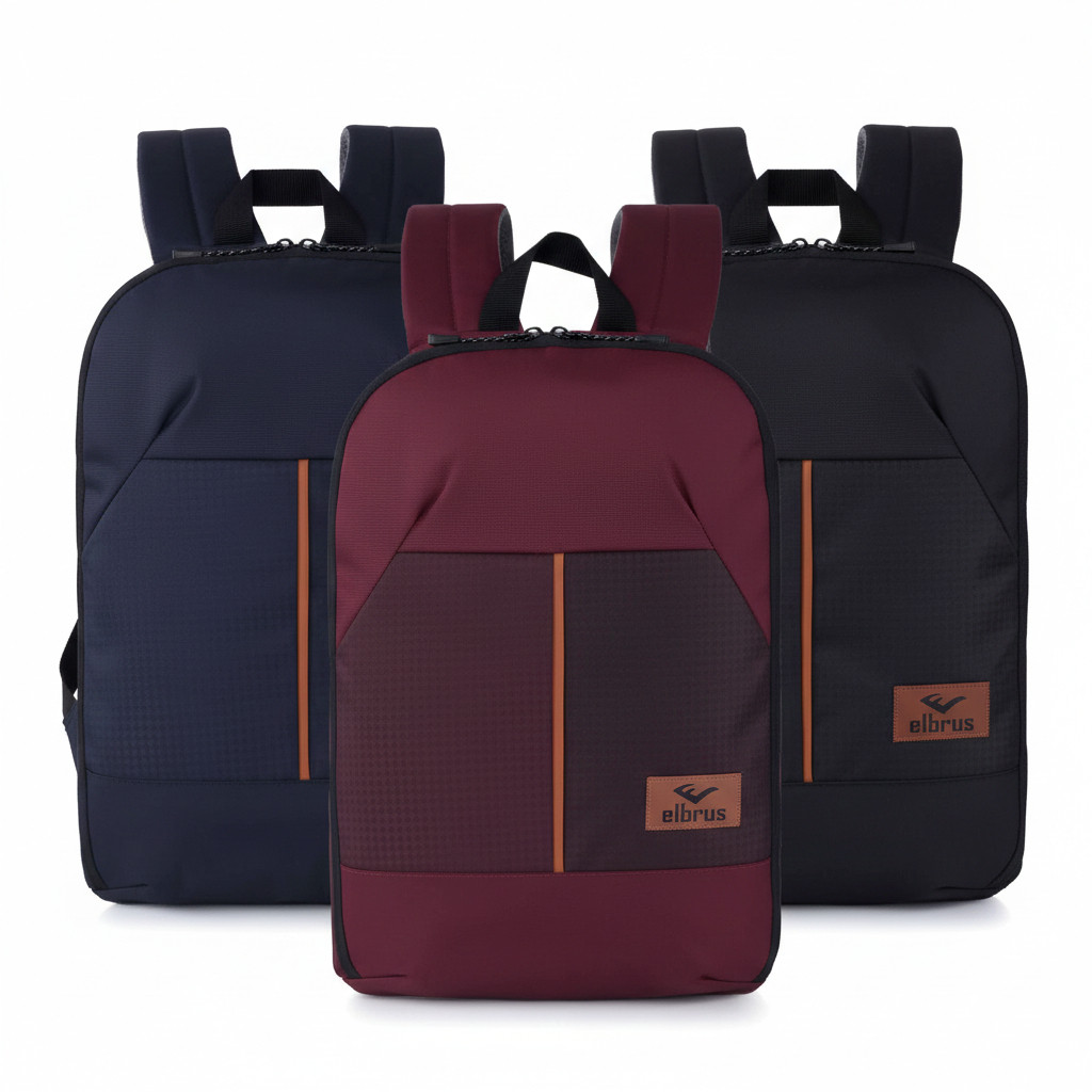 Tas Ransel Backpack Laptop Premium Cordura model Tipis Ramping TL 395 Sekolah Kerja Pria Wanita