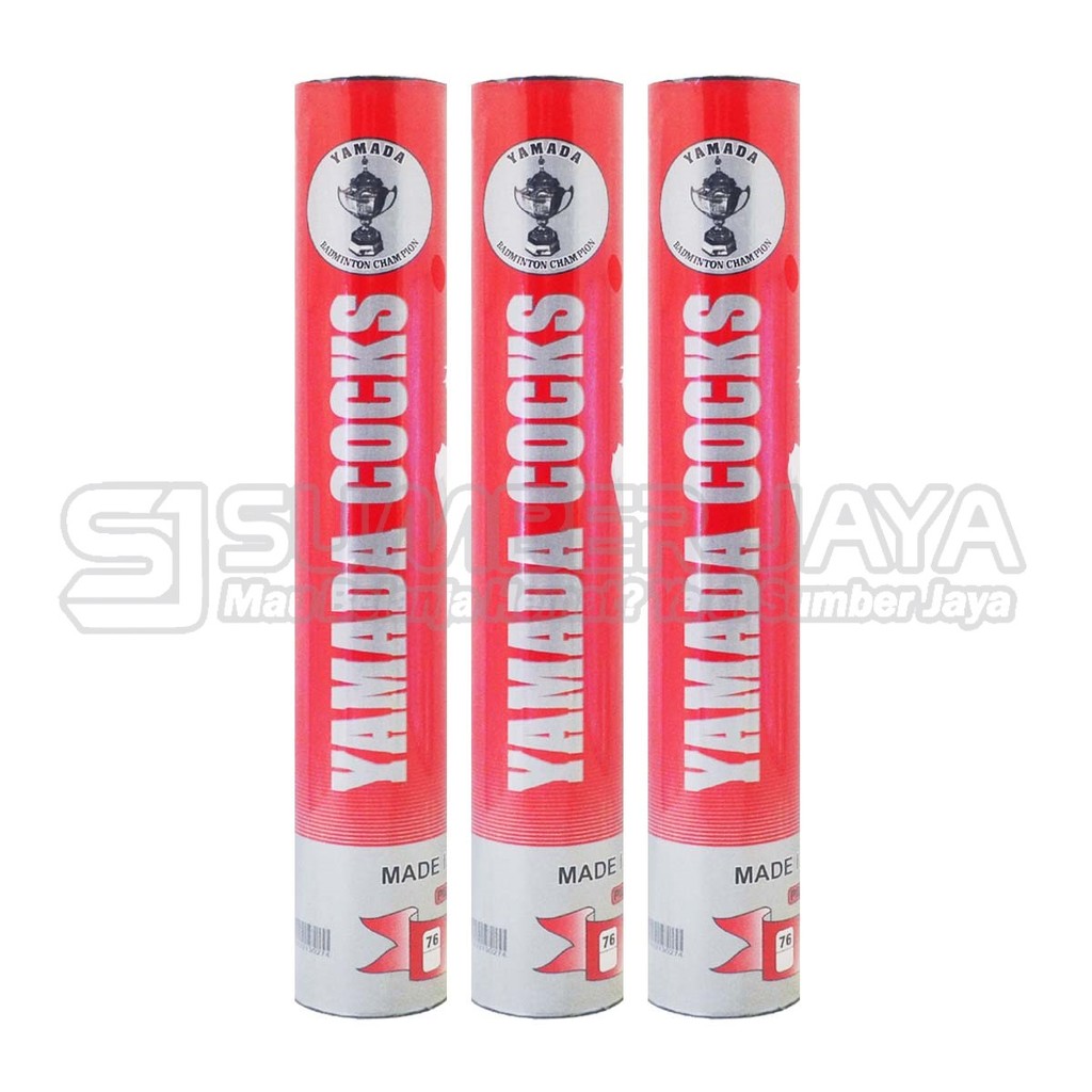 Jual Shuttlecock Yamada Merah Isi 12 Kok Bulutangkis
