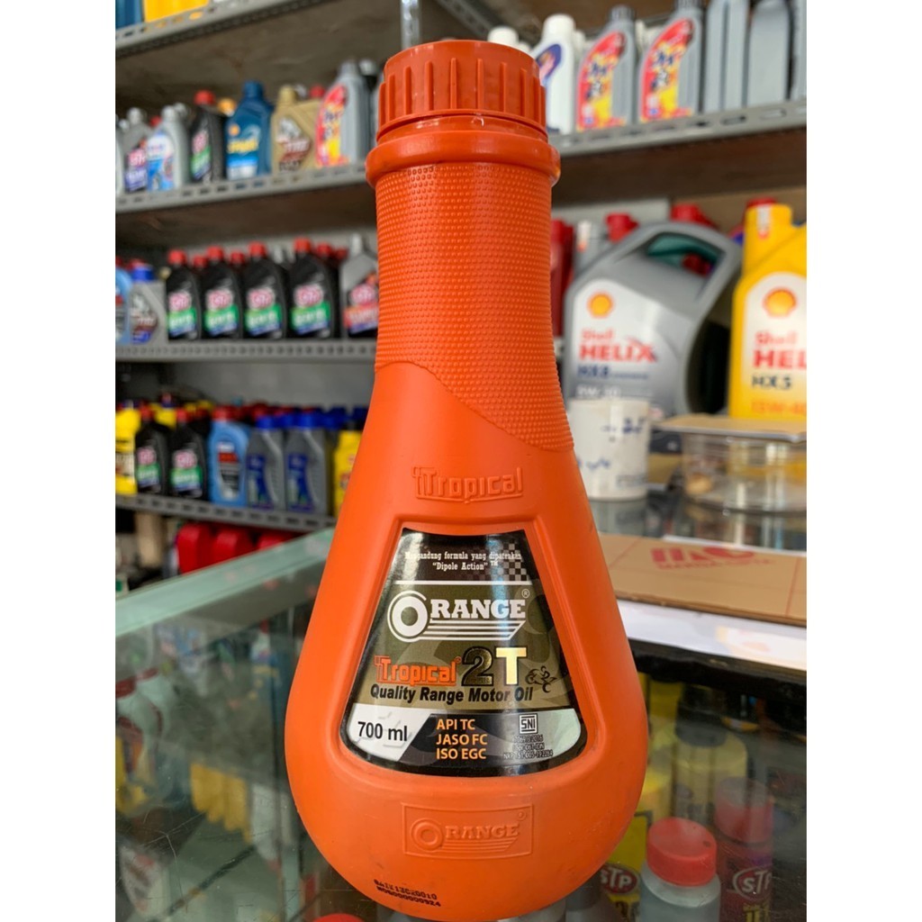 Oli Samping 2T Orange Tropical 700ml / 0.7L Original Motor 2T / 2Tak