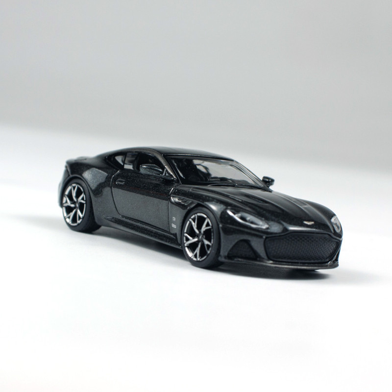 MINIGT 1:64 Aston Martin DBS 007 Edition Black alloy car Model 1008