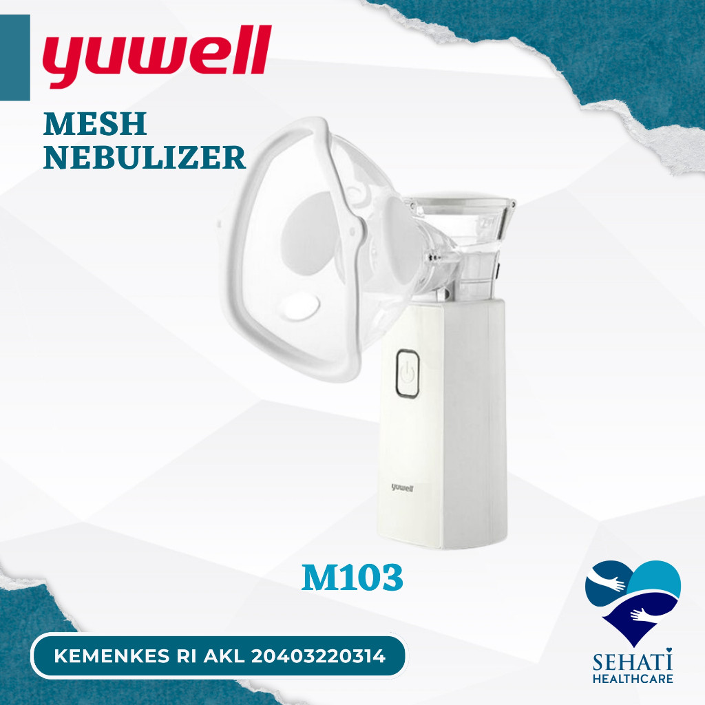 Mesh Nebulizer Portable Air Compressor Alat Uap Bantu Pernafasan Asma Medis Kesehatan