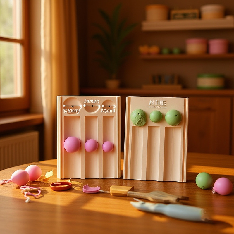 10/12/15mm Polymer Clay Bead Rolling Ball Mold Clay Ball Punching Auxiliary Tool For DIY Earrings Je