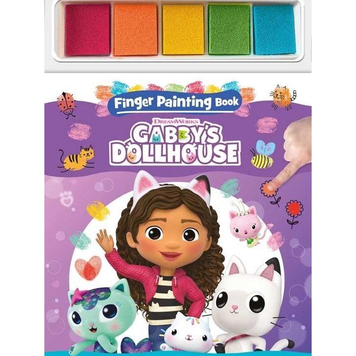 BUKU ANAK IMPORT ORIGINAL : GABBYS DOLLHOUSE FINGER PAINTING BOOK