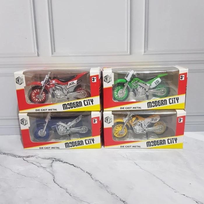 Mainan Diecast Motor Cross Trail - Miniatur Motor Gunung