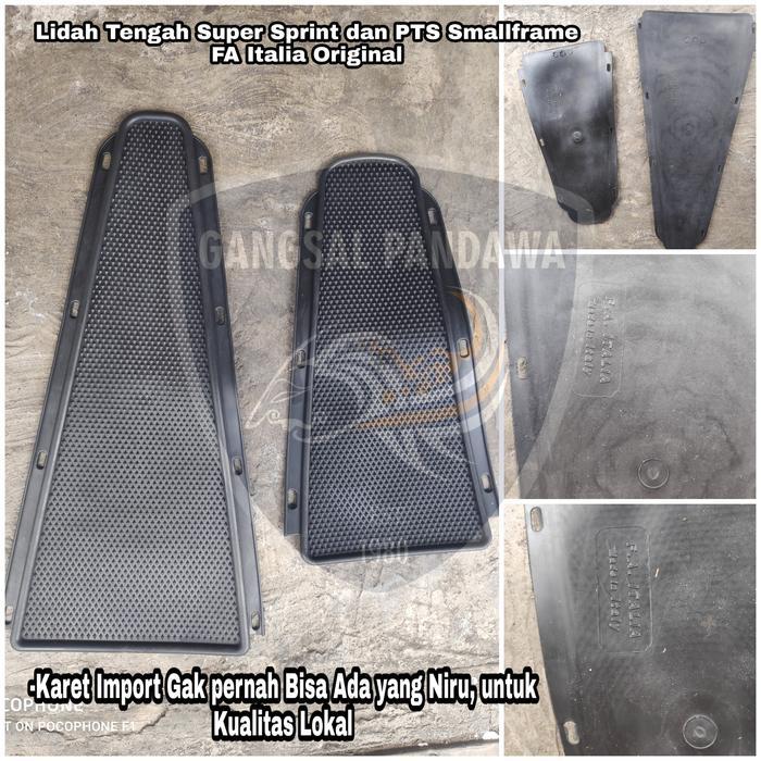 Karet Lidah Vespa Super Sprint Fa Italia Original Karpet Tengah Vespa