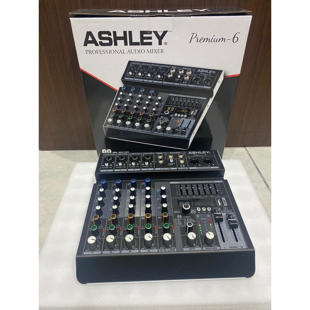 Mixer Ashley premium 6 profesional audio mixer 6 chanel ashley original