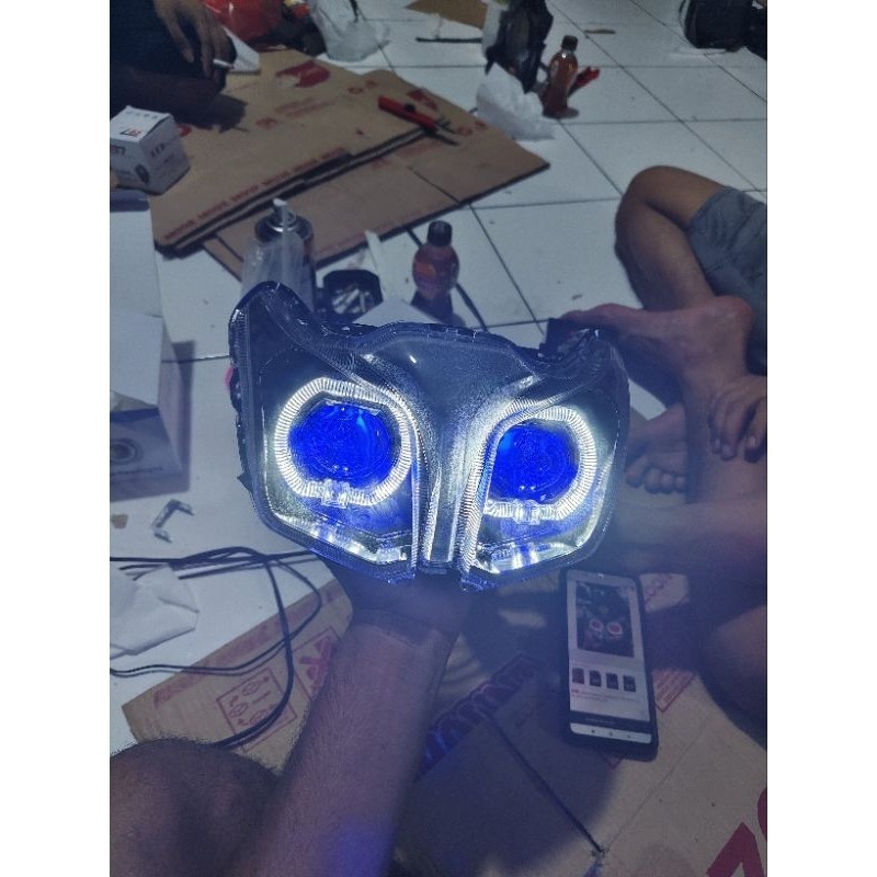 Refektor lampu depan set biled Jupiter z1 fuul set biled Jupiter z one fuul biled 2.5in