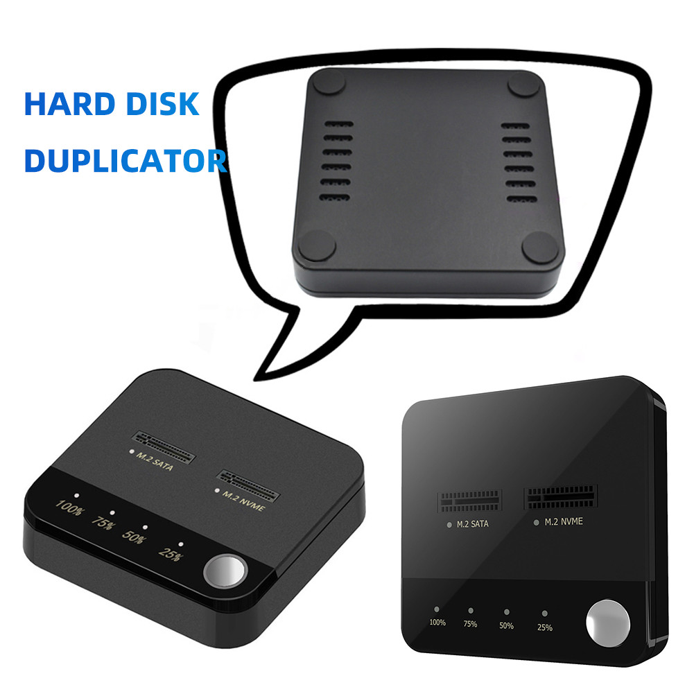 M.2 SATA/NVMe Dual-Bay Docking Station Duplicator Offline Clone Hard Drive Docking Station Clone Dup