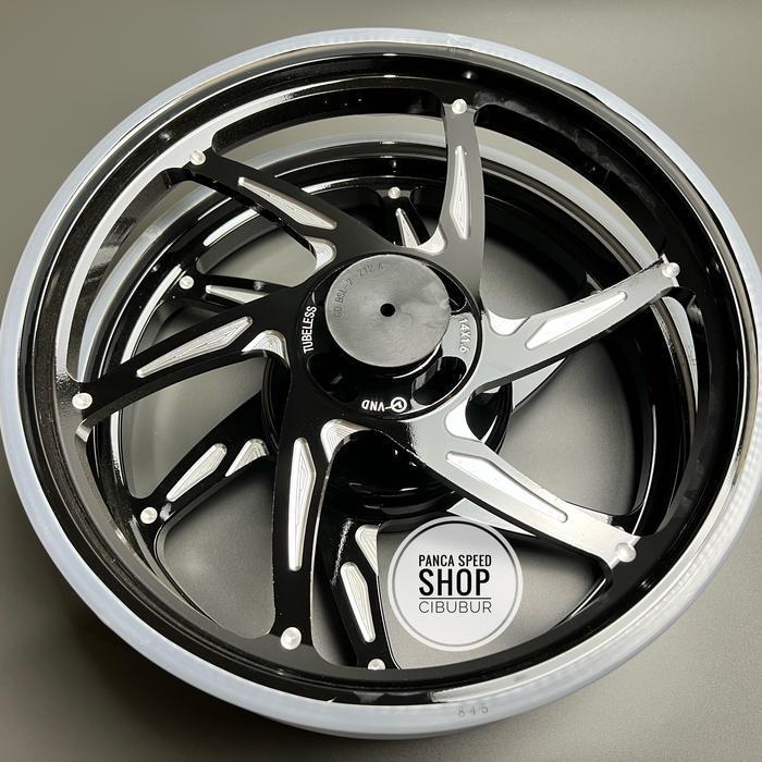 Velg Vnd Six Star V2 Vario 125 Vario 150 Uk 160/185 Ring 14 Pasti Ori - Hitam