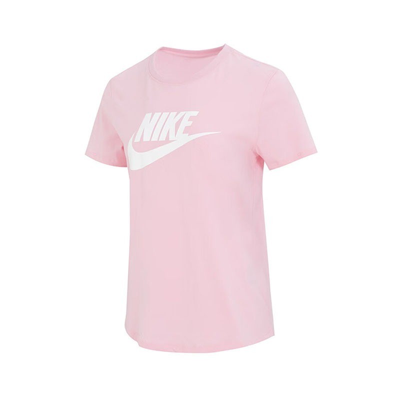 Kaos Nike  Sportswear Club Essentials Tee Logo Soft Pink DX7907-691