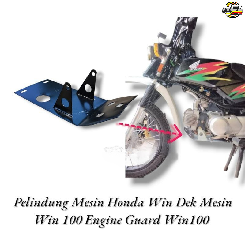 Pelindung Mesin Honda Win Dek Mesin Win 100 Engine Guard Win100
