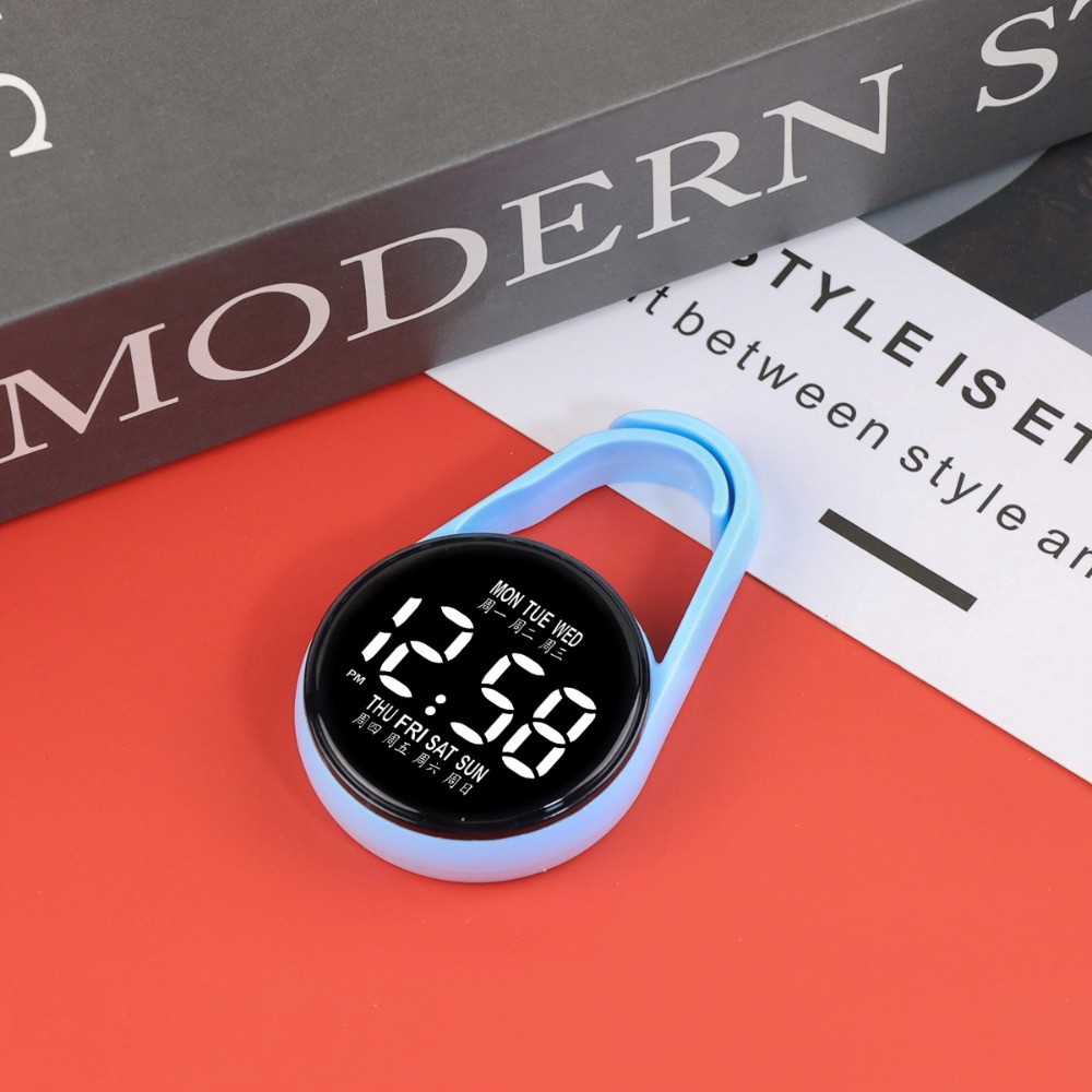 bocah_brodol LED Electronic Hanging Watch Digital Display Portable Pocket Watch Pocket Style Waterpr