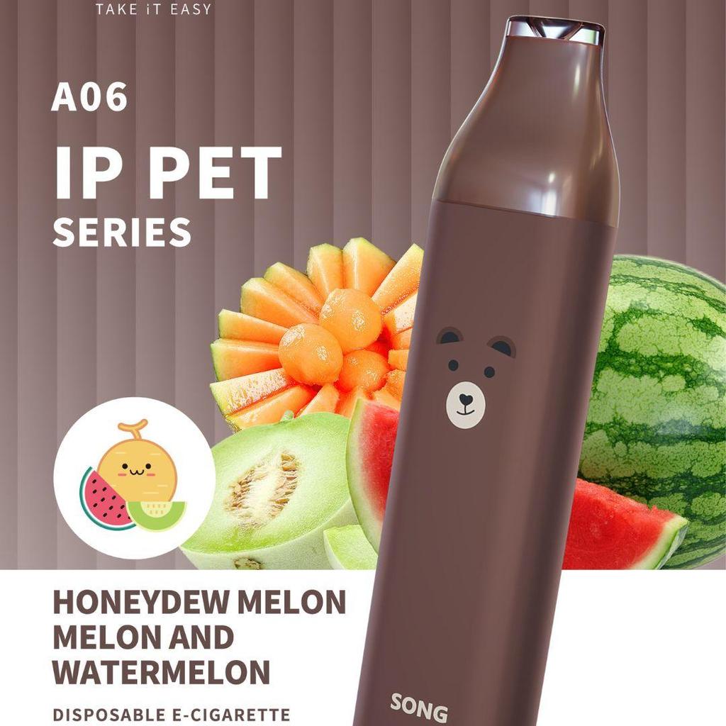 SONG PET Series 8000 Puffs - Honeydew Melon DIsposable Vape Pod Lucu Karakter Hewan Animal Series Be