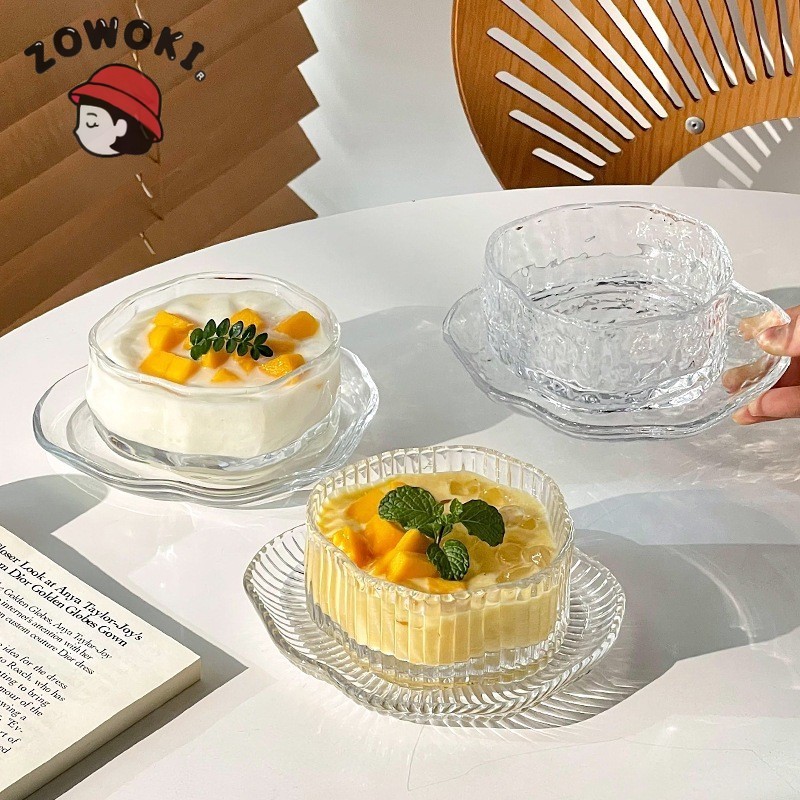 ZOWOKI Bowl 220ml / Mangkok Kaca / Mangkok dessert / mangkok kecil Mangkok Kecil |Mangkok salad |Man